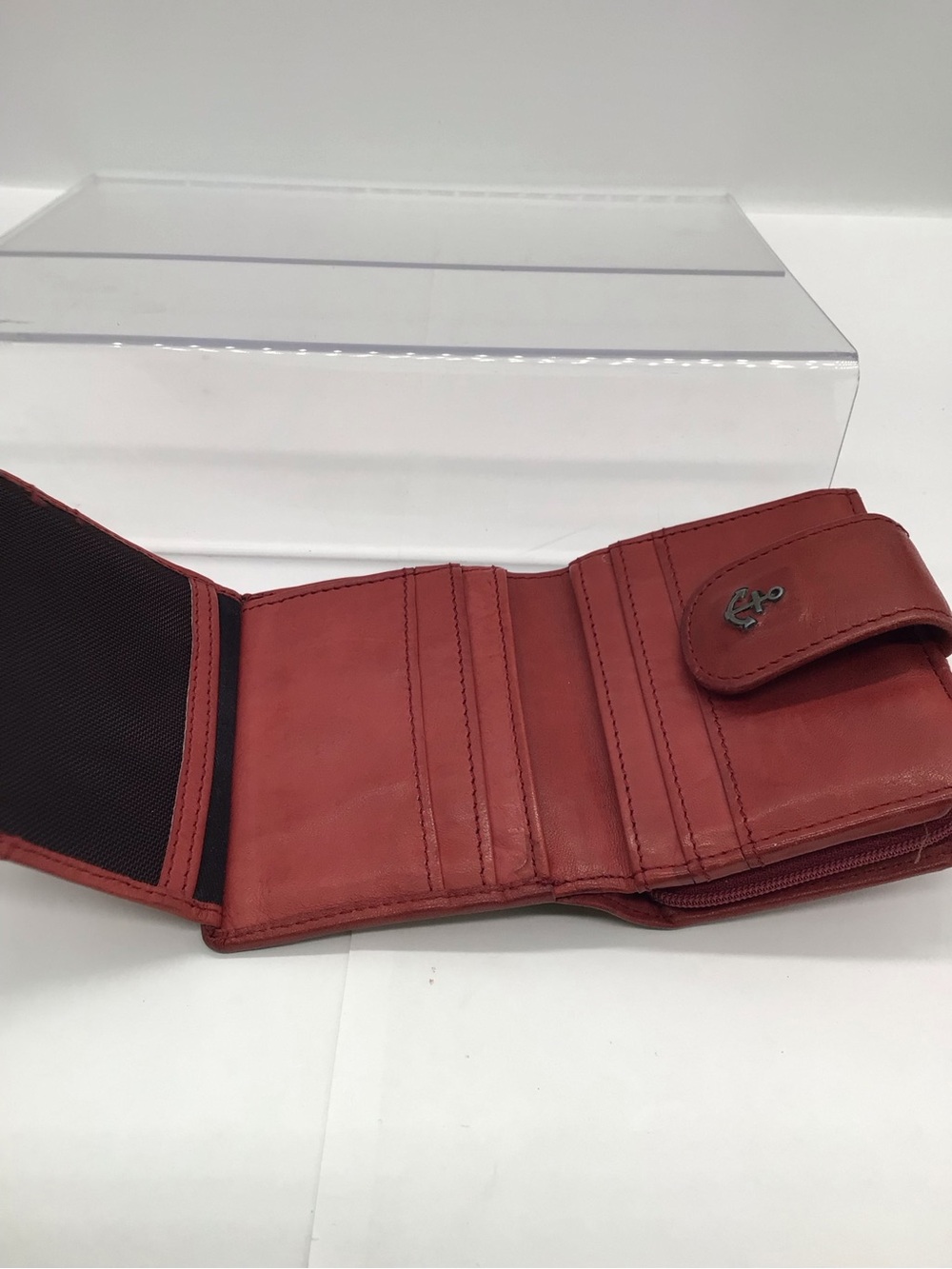 🌼3/$13🌼BUNDLE DAEL! Harbour 2nd Red Genuine Leather Billfold Wallet - Picture 6 of 6